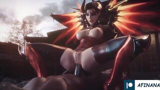 Mercy Devil Hard Fuck with Huge Dick Until Cum