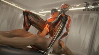 Valkyr Warframe Riding a Massive Dick