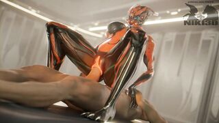 Valkyr Warframe Riding a Massive Dick