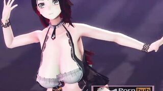 mmd r18 FUTA SEX DANCe ROKI Ruby x Wiess sex scene adult only 3d hentai