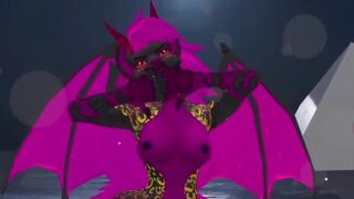 Your Sexy Hell Hound is waiting to dance for you. VRChat dancing world.