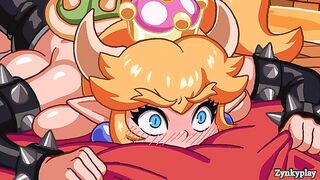 Princess peach fucked bowsette Big Cumshot pussy Full HD