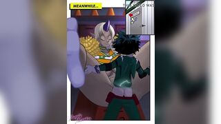 Tall Monster Girl Tionishia Fucks Short Hero Deku