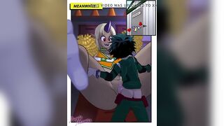 Tall Monster Girl Tionishia Fucks Short Hero Deku