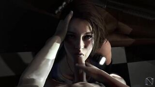 Jill Valentine - Deepthroats and swallows Umbrella Dick