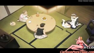 Maid Fingers Her Pussy In A Japanese Anime