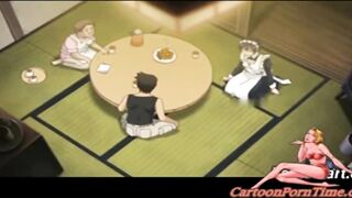 Maid Fingers Her Pussy In A Japanese Anime