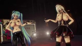 MMD - R-18 Lupin - Feat. Miku & Haku