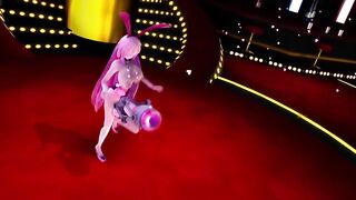 MMD Dick Pump Dance - Luka Girls - Futanari