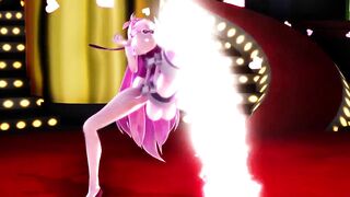 MMD Dick Pump Dance - Luka Girls - Futanari