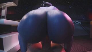 Liara T'soni Reverse Cowgirl (Animation With Sound)