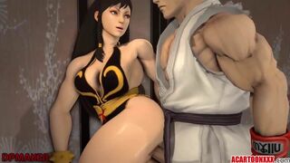 Horny and naughty Chun Li pussy rammed well