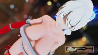 mmd r18 Girls Weiss Schnee sexy lewd cosplay babe 3d hentai