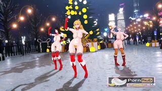 mmd r18 All I Want for Christmas Is You bad santa ahegao fuck 3d hentai