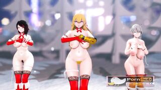 mmd r18 All I Want for Christmas Is You bad santa ahegao fuck 3d hentai