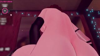 Cute VR Catgirl Rides Reverse Cowgirl POV