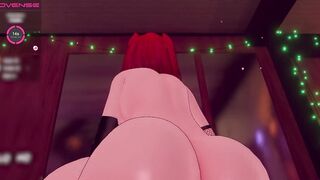 Cute VR Catgirl Rides Reverse Cowgirl POV