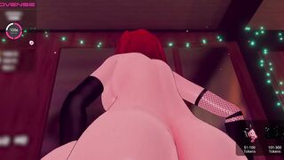 Cute VR Catgirl Rides Reverse Cowgirl POV