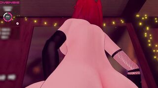 Cute VR Catgirl Rides Reverse Cowgirl POV