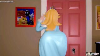 Princess peach futa fucked birdo futa Deepthroat extreme cumshot ass