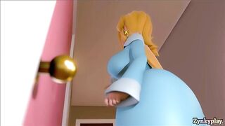 Princess peach futa fucked birdo futa Deepthroat extreme cumshot ass