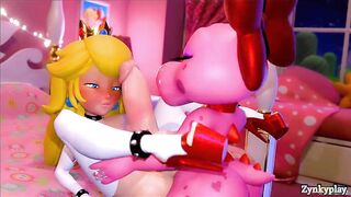 Princess peach futa fucked birdo futa Deepthroat extreme cumshot ass