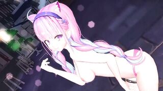 【Hololive MMD】Akua Minato/AOA-Еxcuse me 【For gentlemen】