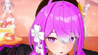 Honkai III KKVMD Griseo is cute Melancholic - Purple Hair Color Edit Smixix