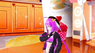 Honkai III KKVMD Griseo is cute Melancholic - Purple Hair Color Edit Smixix