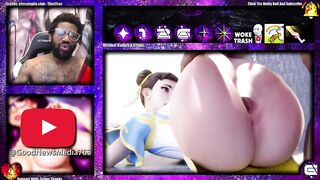 Thicc Thighs Chun-Li Gets Her Tight Anal Hole Stuffed By A Huge Cock While Squirting All Over