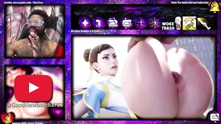 Thicc Thighs Chun-Li Gets Her Tight Anal Hole Stuffed By A Huge Cock While Squirting All Over