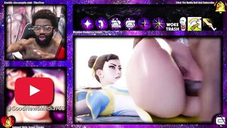 Thicc Thighs Chun-Li Gets Her Tight Anal Hole Stuffed By A Huge Cock While Squirting All Over