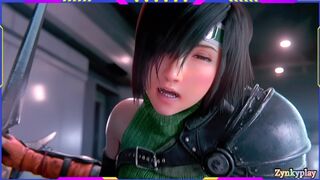 Yuffie final fantasy fucked cumshot small pussy 60fps