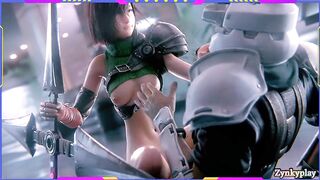 Yuffie final fantasy fucked cumshot small pussy 60fps