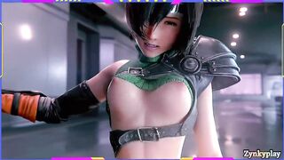 Yuffie final fantasy fucked cumshot small pussy 60fps