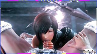 Yuffie final fantasy fucked cumshot small pussy 60fps