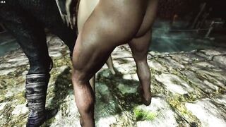 Skyrim. Juicy spanking and jerking off in the Thieves' Guild