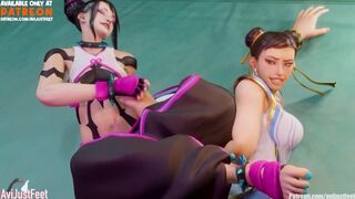 Chun Li vs Juri Han Feet Tickle