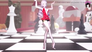 Cutie In Dress And Long Legs Dancing (3D HENTAI)