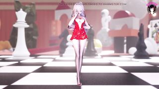 Cutie In Dress And Long Legs Dancing (3D HENTAI)