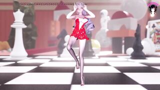 Cutie In Dress And Long Legs Dancing (3D HENTAI)