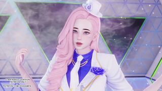 [MMD] LEE SUHYUN - ALIEN Seraphine Sexy Kpop Dance League Of Legends Uncensored Hentai 4K