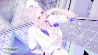 [MMD] LEE SUHYUN - ALIEN Seraphine Sexy Kpop Dance League Of Legends Uncensored Hentai 4K