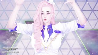 [MMD] LEE SUHYUN - ALIEN Seraphine Sexy Kpop Dance League Of Legends Uncensored Hentai 4K