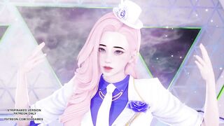 [MMD] LEE SUHYUN - ALIEN Seraphine Sexy Kpop Dance League Of Legends Uncensored Hentai 4K