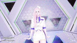 [MMD] LEE SUHYUN - ALIEN Seraphine Sexy Kpop Dance League Of Legends Uncensored Hentai 4K