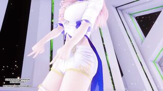 [MMD] LEE SUHYUN - ALIEN Seraphine Sexy Kpop Dance League Of Legends Uncensored Hentai 4K