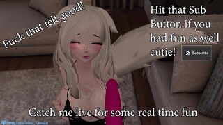 Good Boy wants to cum on my tits!!! Vtuber gives you a handjob! Sexy Catgirl Content!