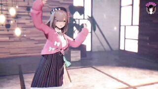 Cute Teen Dancing + Gradual undressing (3D HENTAI)