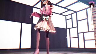 Cute Teen Dancing + Gradual undressing (3D HENTAI)